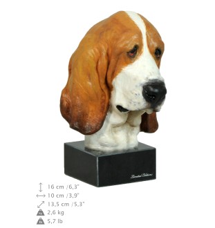 Basset Hound II ręcznie pomalowana statuetka Art-Dog